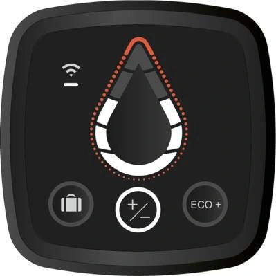 Egeo 國際系列 WaterDrop 水滴光示、手動調整、Eco+ 與離家模式控制面板